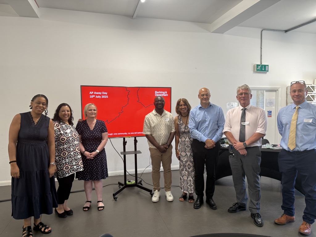 Evolution Education leaders with partners at a Barking and Dagenham sector day