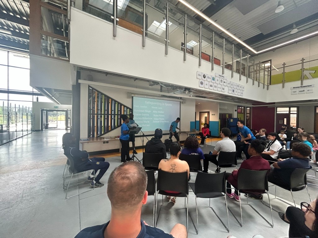 Safeguarding in sports session with young people and partners